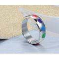 Design your own gay pride engagement gay promise stainless steel rings